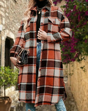 Load image into Gallery viewer, Plaid coat
